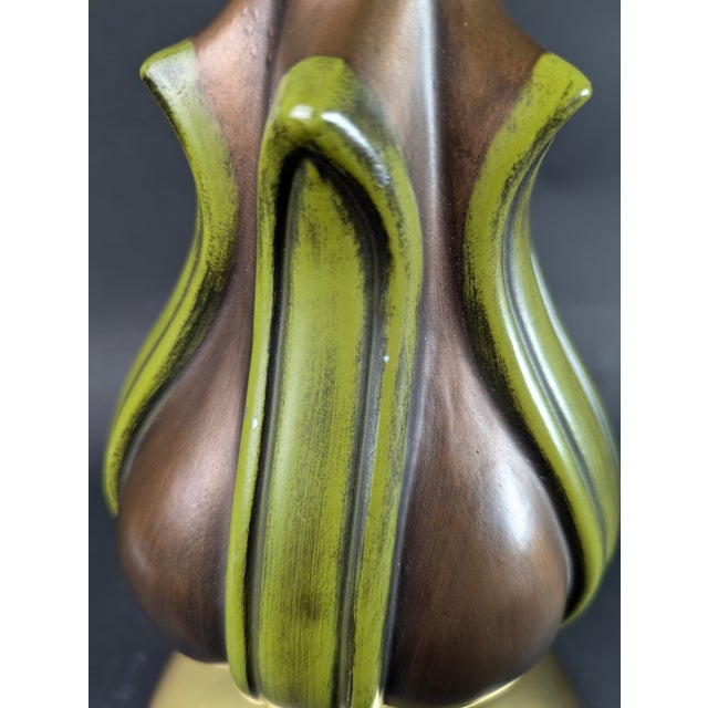 Mid-Century Modern Pair of Sculptural Mid-Century Modern Lamps Organic Geometric Influenced For Sale - Image 3 of 12