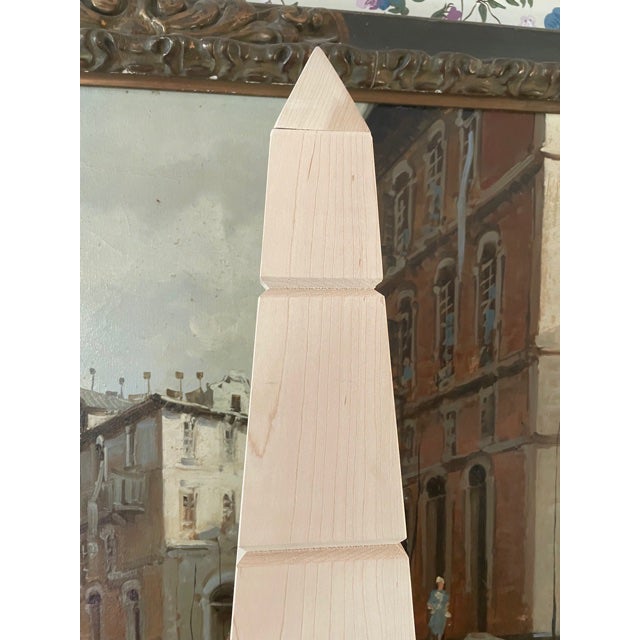 Large Tabletop Variegated Handmade Obelisk by Irwin and Lane For Sale - Image 4 of 7