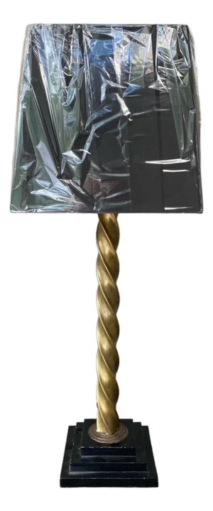 Mid 20th Century English Brass Tall Lamp