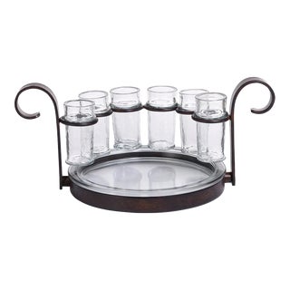 Six Shot Fiesta Tequila Serving Set For Sale
