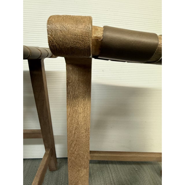 Pottery Barn Fenton Counter Stools, Pair For Sale - Image 11 of 12
