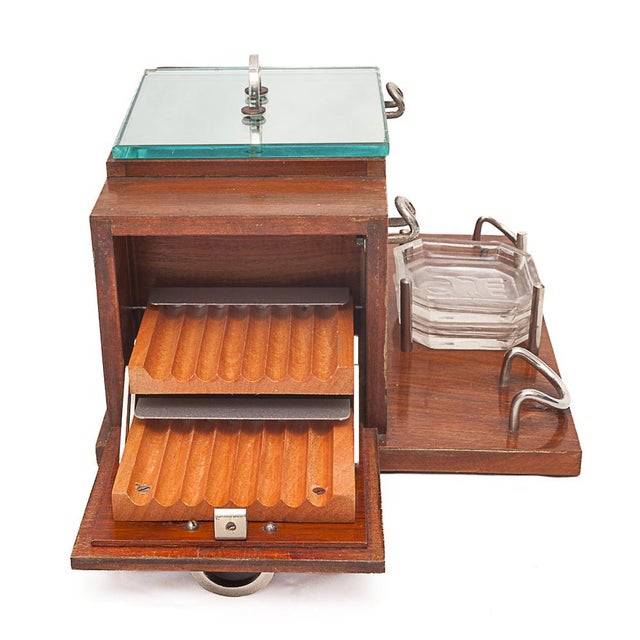 1930s Art Deco Cigar Chest, 1930s For Sale - Image 5 of 9