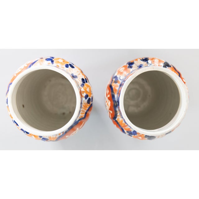 Antique 19th Century Japanese Imari Porcelain Vases - a Pair For Sale In Houston - Image 6 of 10