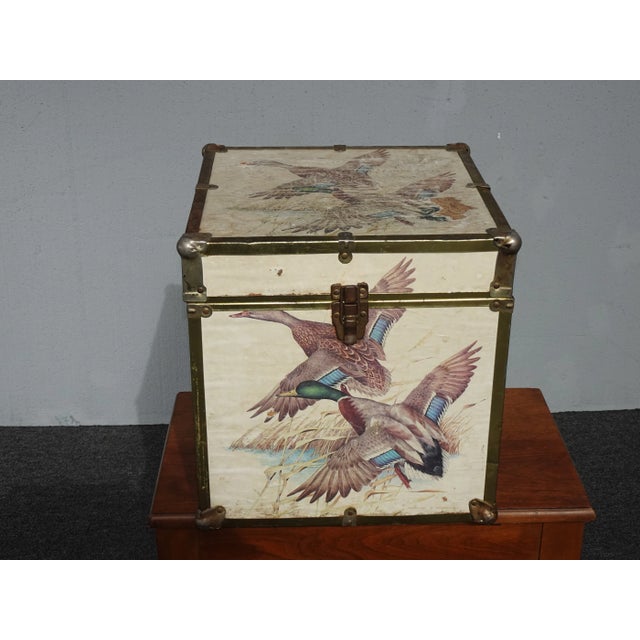 Unique Box in Fair Vintage Condition. The Finish which is Paper is Frayed and peeling. This only adds to its vintage...