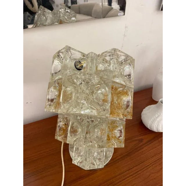 Mid-Century Modern Italian Murano Glass Table Lamp attributed to Albano Poli for Poliarte, 1960s For Sale - Image 6 of 7