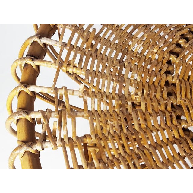 Mid-Century Modern Italian Coffee Table in Rattan and Rush from Franca Helg, 1955 For Sale - Image 13 of 18