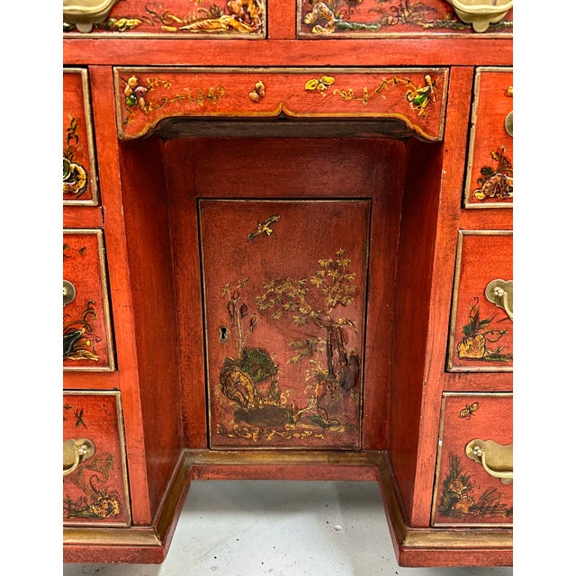 Wood 18th Century English Dresser With 19th Century Chinoiserie Decoration For Sale - Image 7 of 12
