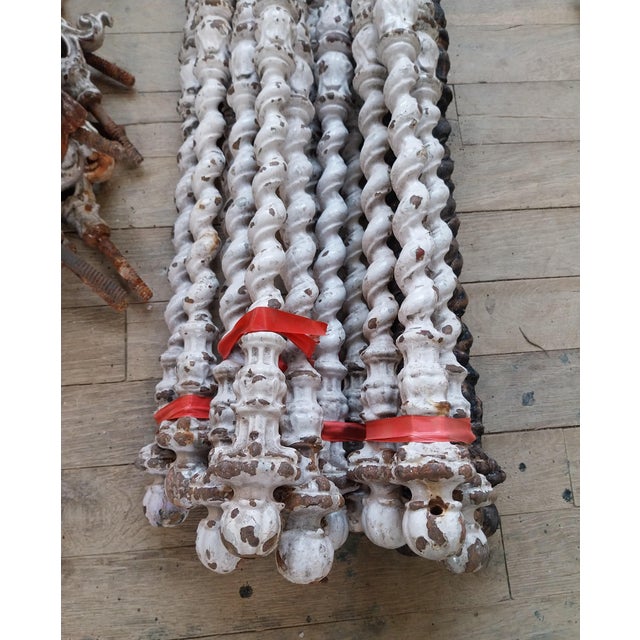 Vintage Twisted Staircase Balusters, 1930s, Set of 16 For Sale - Image 12 of 14