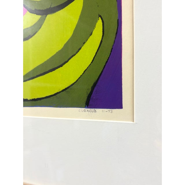 Rare 1973 Limited Edition 7/11 Signed Serigraph 'The Plum Weight'" For Sale - Image 4 of 12