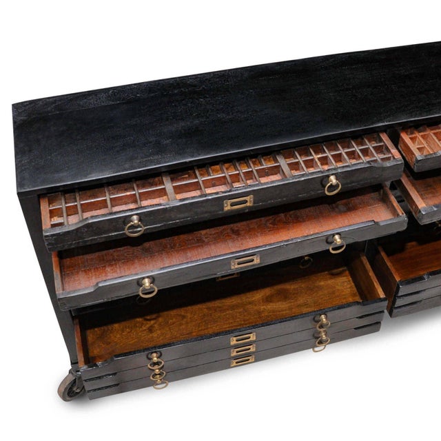 Regina Andrew Printmakers 12 Drawers Console For Sale - Image 4 of 5