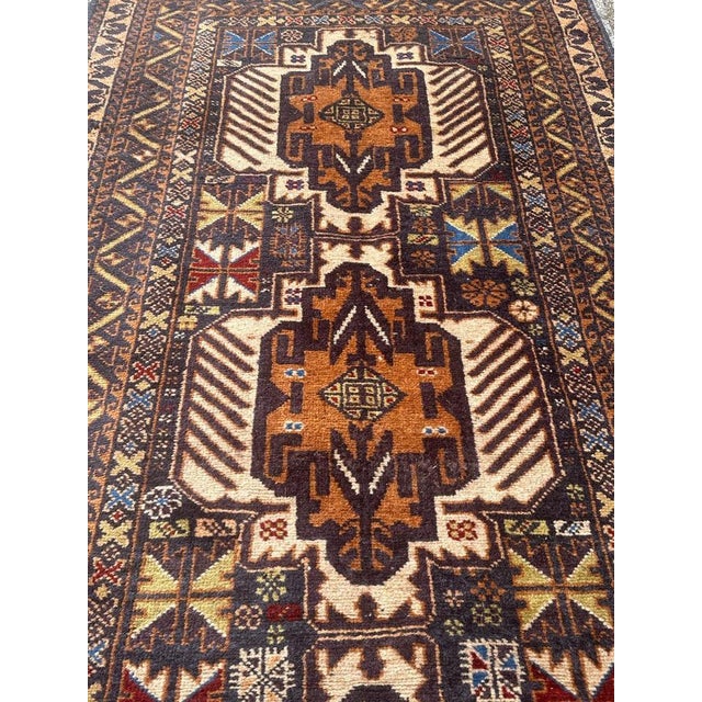Turkmen Baluch Rug, 1970s For Sale - Image 11 of 18