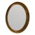 Mirror Oval Round Entryway Foyer Sideboard Vintage For Sale