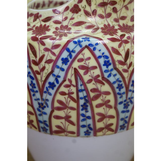 Antique Royal Vienna Floral Chintz Porcelain Serving Pitcher Jug 9" For Sale - Image 11 of 15