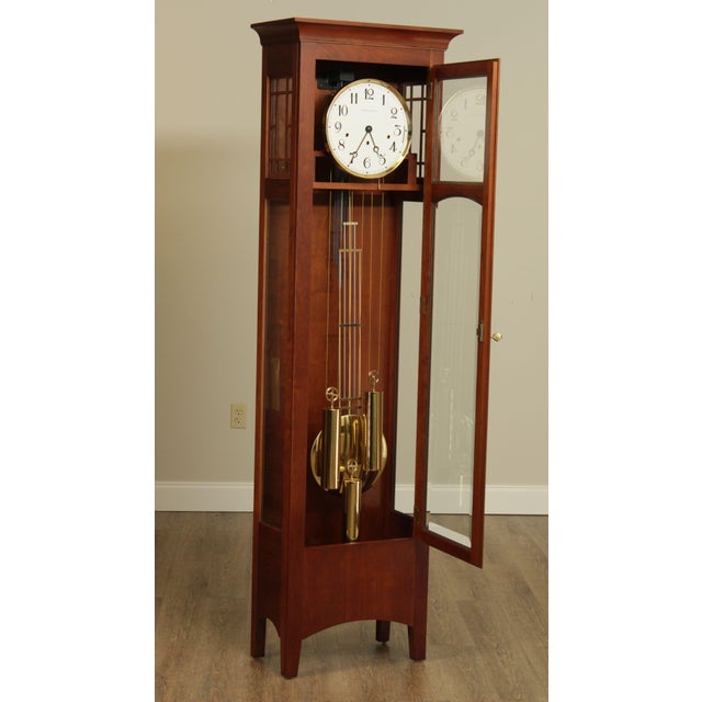 Ethan Allen "American Impressions" Cherry Grandfather Clock Chairish