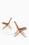 This rare pair of easy chairs, model fh-6135—commonly referred to as the x-chair—was designed by peter hvidt and orla...