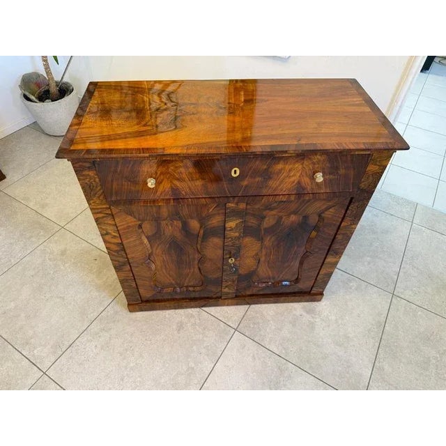 Wood Biedermeier Buffet in Walnut For Sale - Image 7 of 16