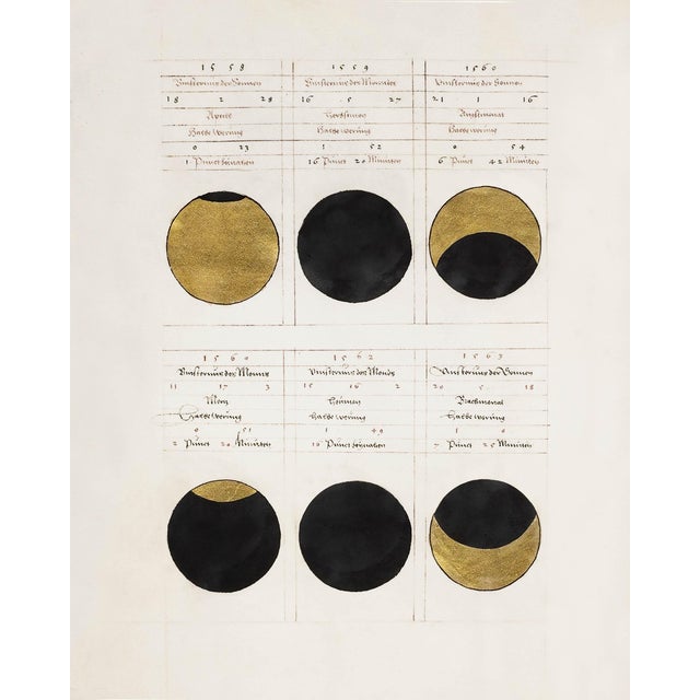 Illustration Antique Eclipse Phases Set of 4 Prints – 16" X 20" For Sale - Image 3 of 18