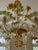 Hand Blown Murano Glass Chandelier with multicolor hand blown flowers and leaves.