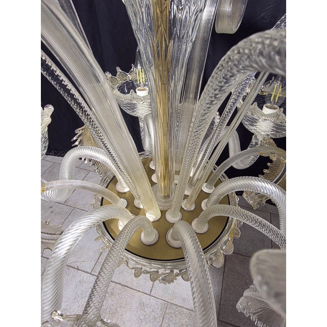 Murano Glass Chandelier, 1980s For Sale - Image 12 of 14