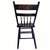 Wood 19th Century Antique Hitchcock Style Black Painted & Stenciled Side Chair For Sale - Image 7 of 9