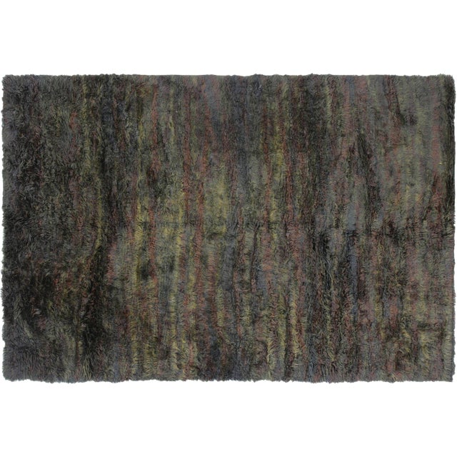 Contemporary Turkish Shag Rug For Sale