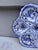 Rustic French Blue & White Faience Oyster Plate Moustiers Style, Circa 1940 For Sale - Image 3 of 4