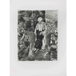 Marc Chagall, Joseph Recognized by his Brothers, Etching, 1956 For Sale