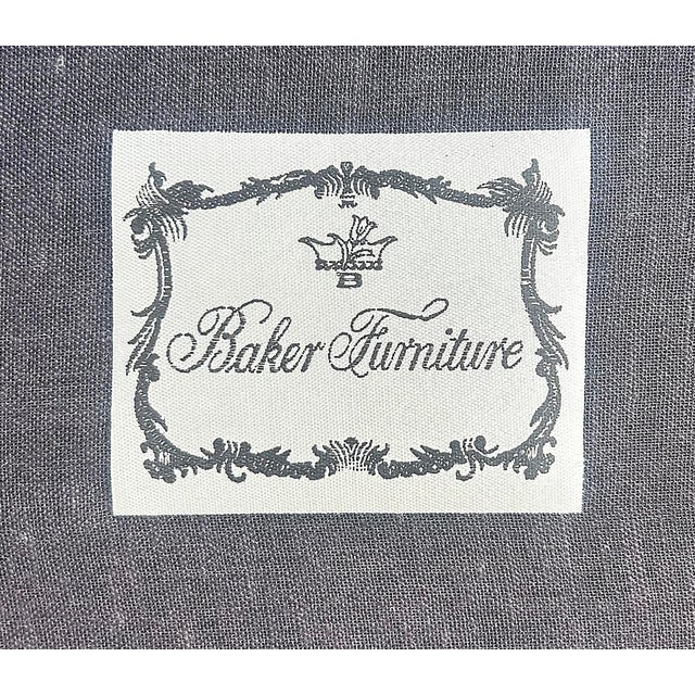 Late 20th Century Barbara Barry for Baker Furniture Oval X-Back Club Chair For Sale - Image 10 of 11