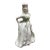 Victorian Style Figurine of a Woman in a White Dress For Sale