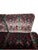 Set of Vintage Patterned Velvet Sofa and Two Coordinating Club Chairs For Sale - Image 6 of 14