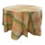 1960s Silk Taffeta Plaid Round Table Cloth For Sale