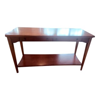 Early 21st Century Thomasville 2 Drawer Sofa Console Table For Sale