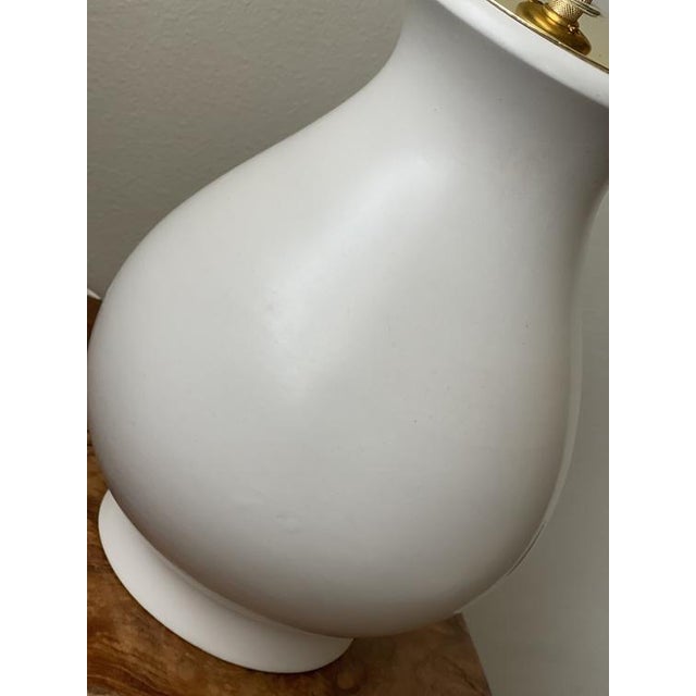 Carrara Ceramic Table Lamp by Wilhelm Kage, 1940s For Sale - Image 4 of 9