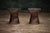 Pair of Warren Platner side tables with rare copper wire-rod bases and glass tops. - Produced by Knoll, USA. - The bases...