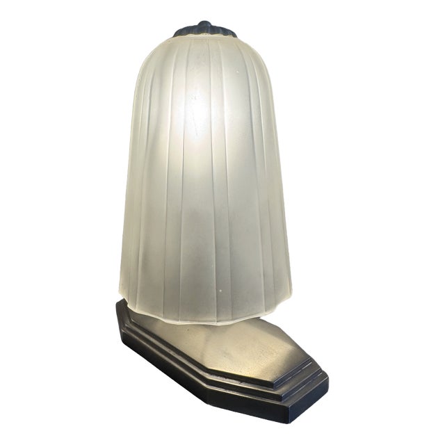 Art Deco Night Light from Hettier & Vincent, France, 1930s For Sale