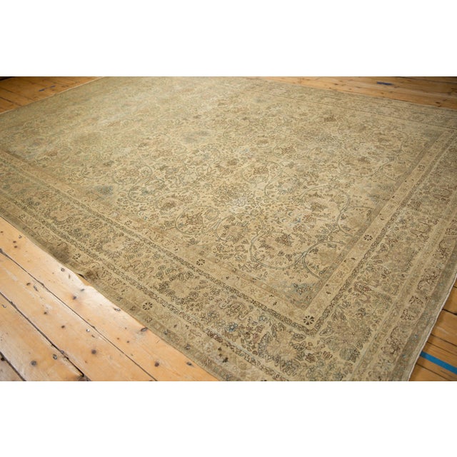 Old New House Vintage Distressed Kerman Carpet - 8'7" x 12'4" For Sale - Image 4 of 10