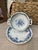 Blue Vintage Underglaze Blue and White Porcelain Tableware – 5-PCS For Sale - Image 8 of 9