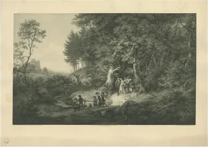 After Ludwig Richter, Illustration of a Spring Landscape, 1900, Print