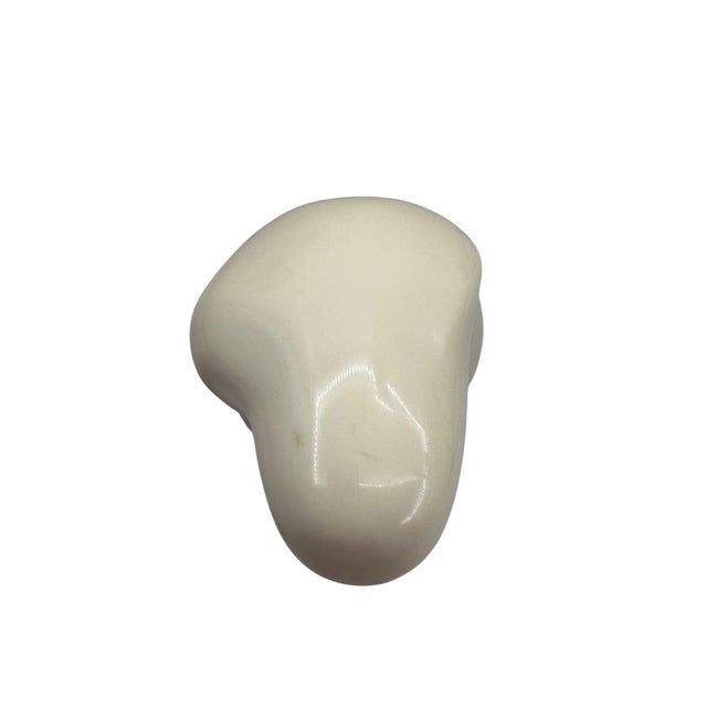 Mid 20th Century Edith Kolton Minimalist Glazed Ceramic Mother and Child Sculpture on Black Base For Sale In Indianapolis - Image 6 of 11