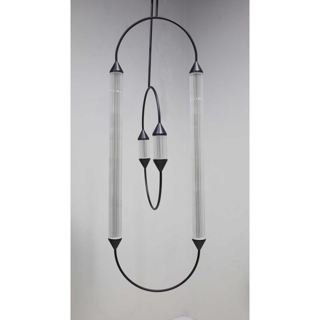Metal Giopato & Coombs Cirque Chandelier in Brushed Bronze For Sale - Image 7 of 8