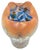 Art Nouveau Cytisus Decoration Vase in Blue, Orange, Gold & Glass from Johann Loetz Witwe, 1890s For Sale - Image 3 of 7