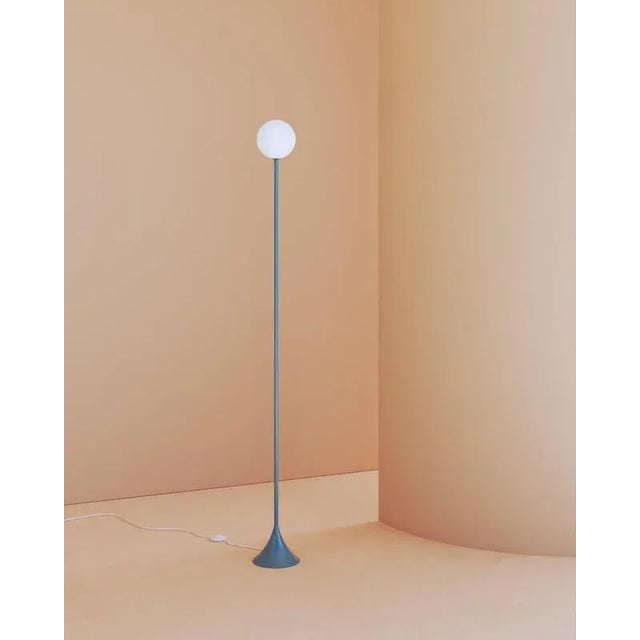 Blue asymptote floor light by atelier areti dimensions: d 22 x h 170 cm. Materials: powder-coated metal. All our lamps can...