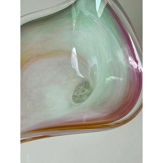 Mid 20th Century Murano Swirl Art Wave Bowl For Sale In Washington DC - Image 6 of 11