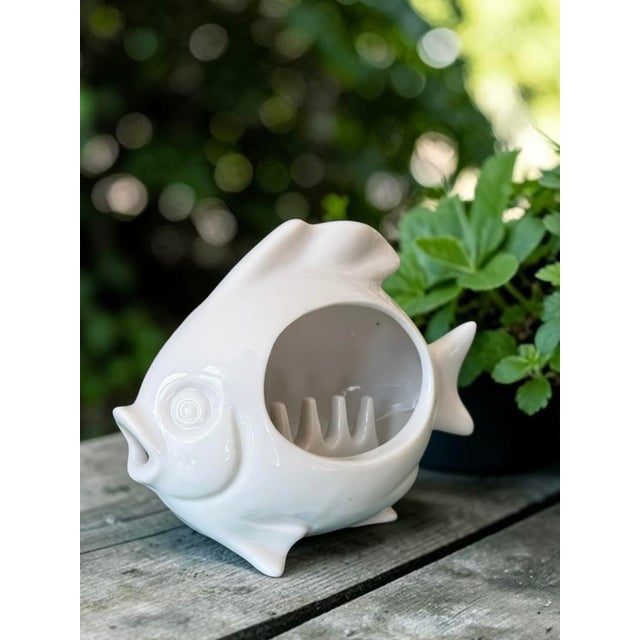 Vintage Ashtray Fish Tobacciana Otagiri Blowfish For Sale - Image 9 of 9