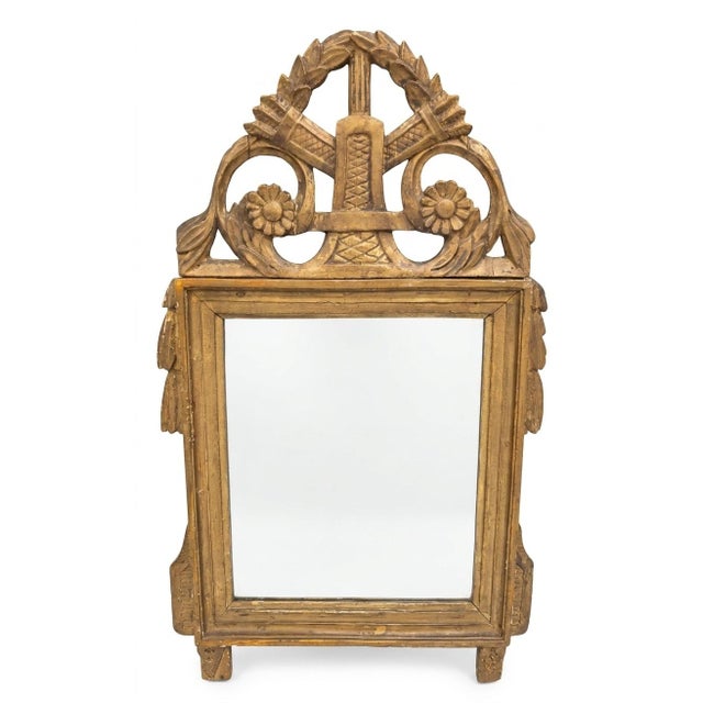 Louis XVI Giltwood Wedding Mirror For Sale - Image 9 of 9