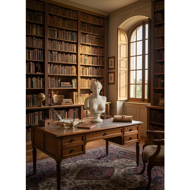 Grand Tour Italian Grand Tour Carved Alabaster Bust of Venus of Milo, 20th Century For Sale - Image 3 of 18