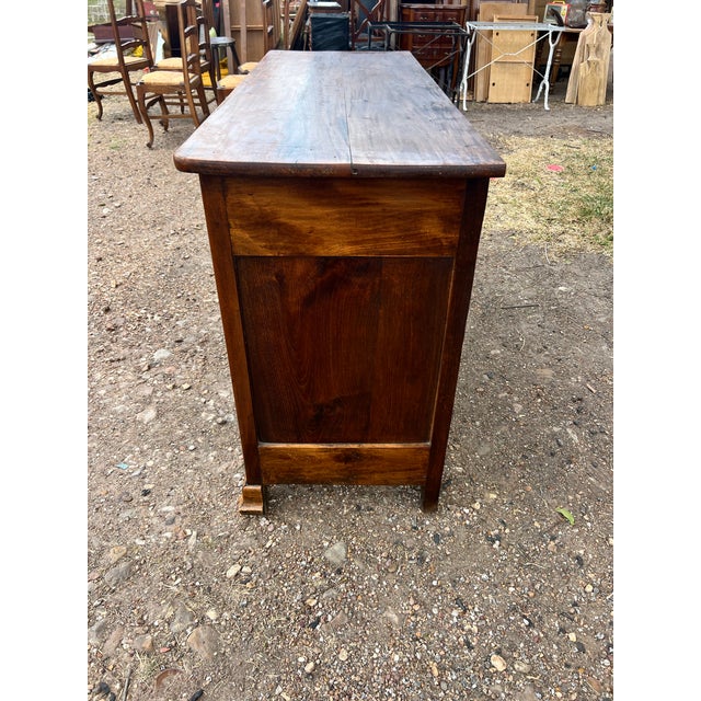French 19th Century Louis Philippe Two Door Walnut Buffet For Sale - Image 10 of 12