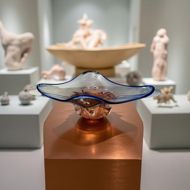 Vintage Art Glass Bowl Designed by Josef Hospodka For Sale - Image 13 of 17