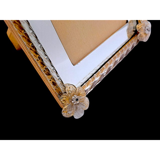 Murano Glass Photo Frame from Manifattura di Murano, 1980s For Sale - Image 4 of 9