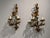 1950sFrench Marie Therese Style, Cherub Wall Sconces, Gilt-Brass, Crystal - a Pair For Sale - Image 4 of 12